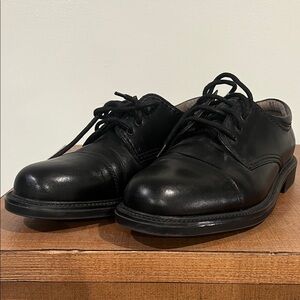 Dockers Black Leather Oxfords for Men
